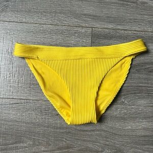 Hollister Bright Yellow Ribbed Swim Bottom